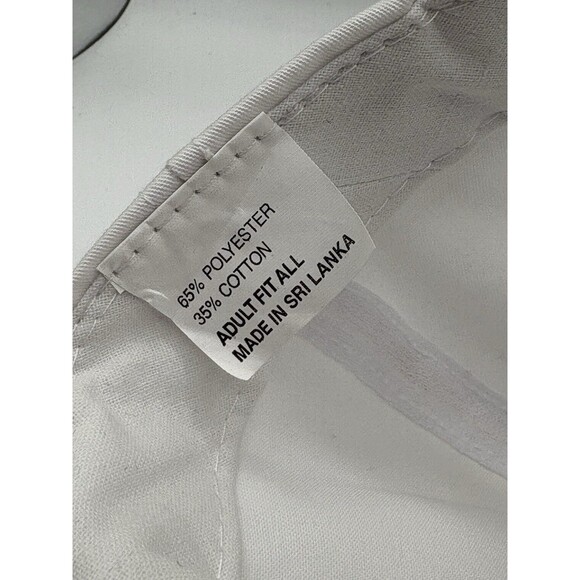 Vintage CAT Caterpillar Patch Construction Trucker Rope Hat Snapback Cap White - Picture 6 of 9